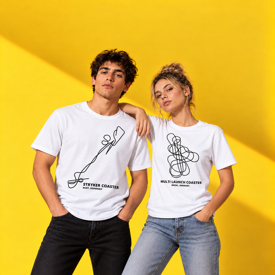 Achterbahn Layout Kollektion – STRYKER und MULTI LAUNCH Shirts