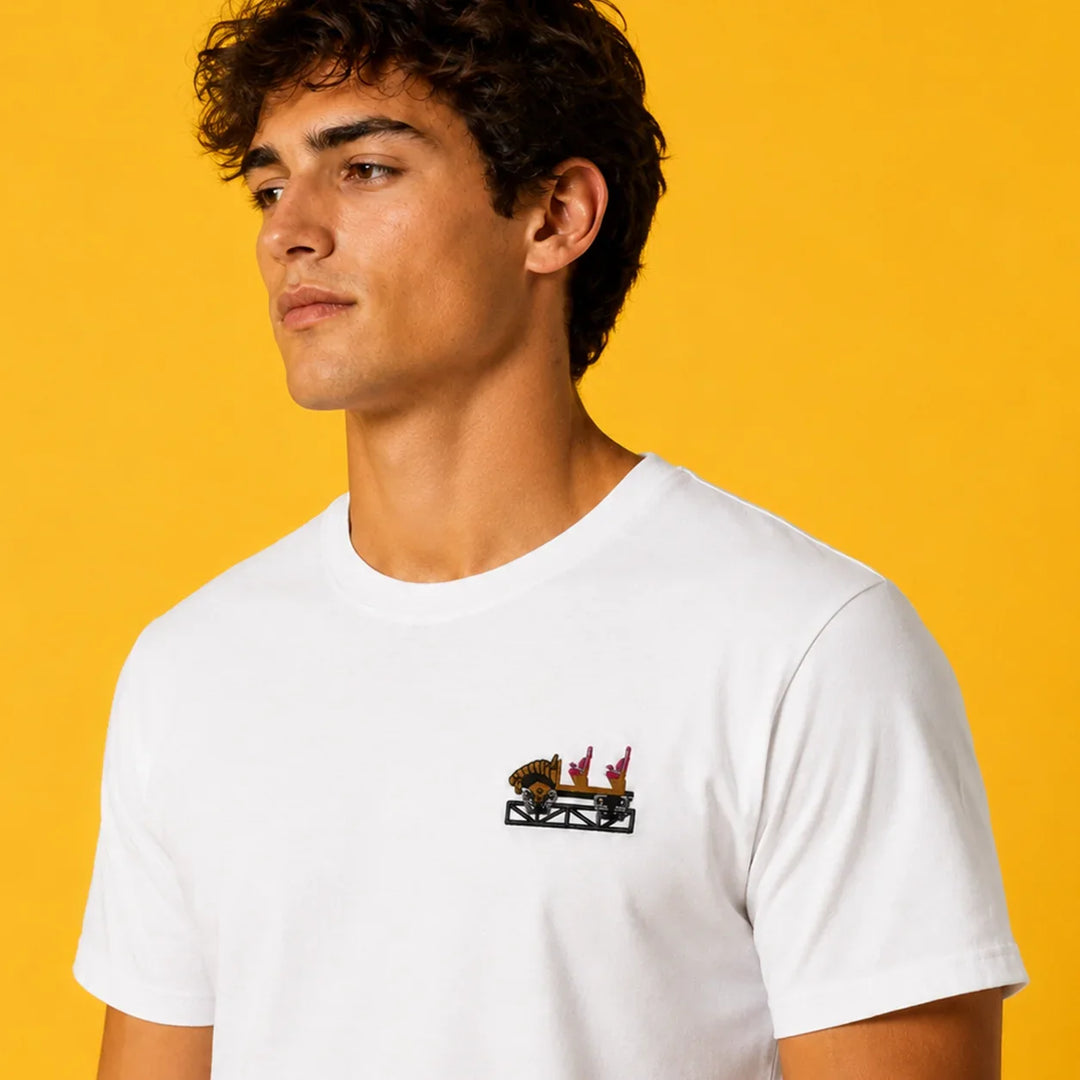 Frontcar Kollektion – besticktes Achterbahn-T-Shirt für Coaster-Fans
