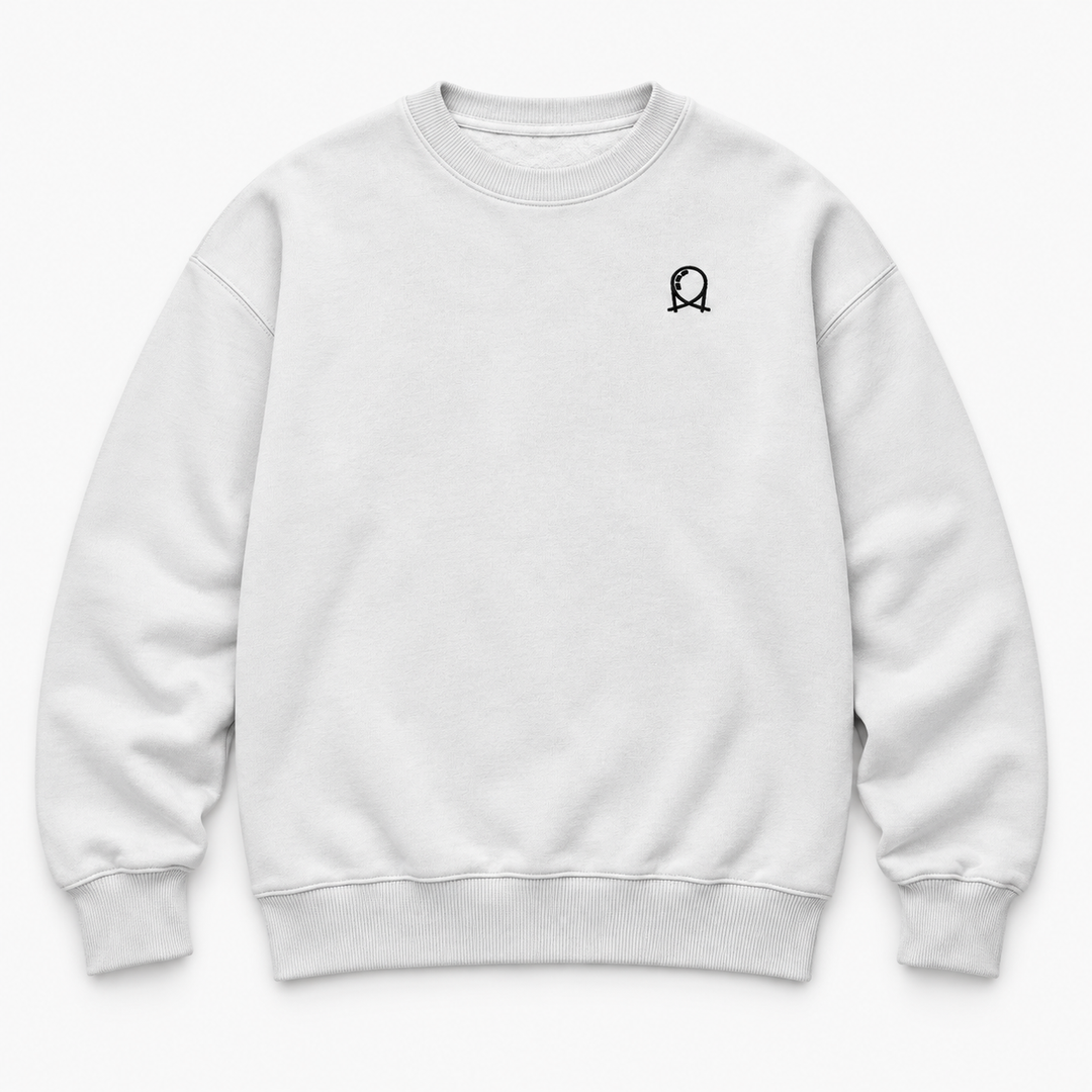 Classic Looping Stick Sweatshirt in Weiß