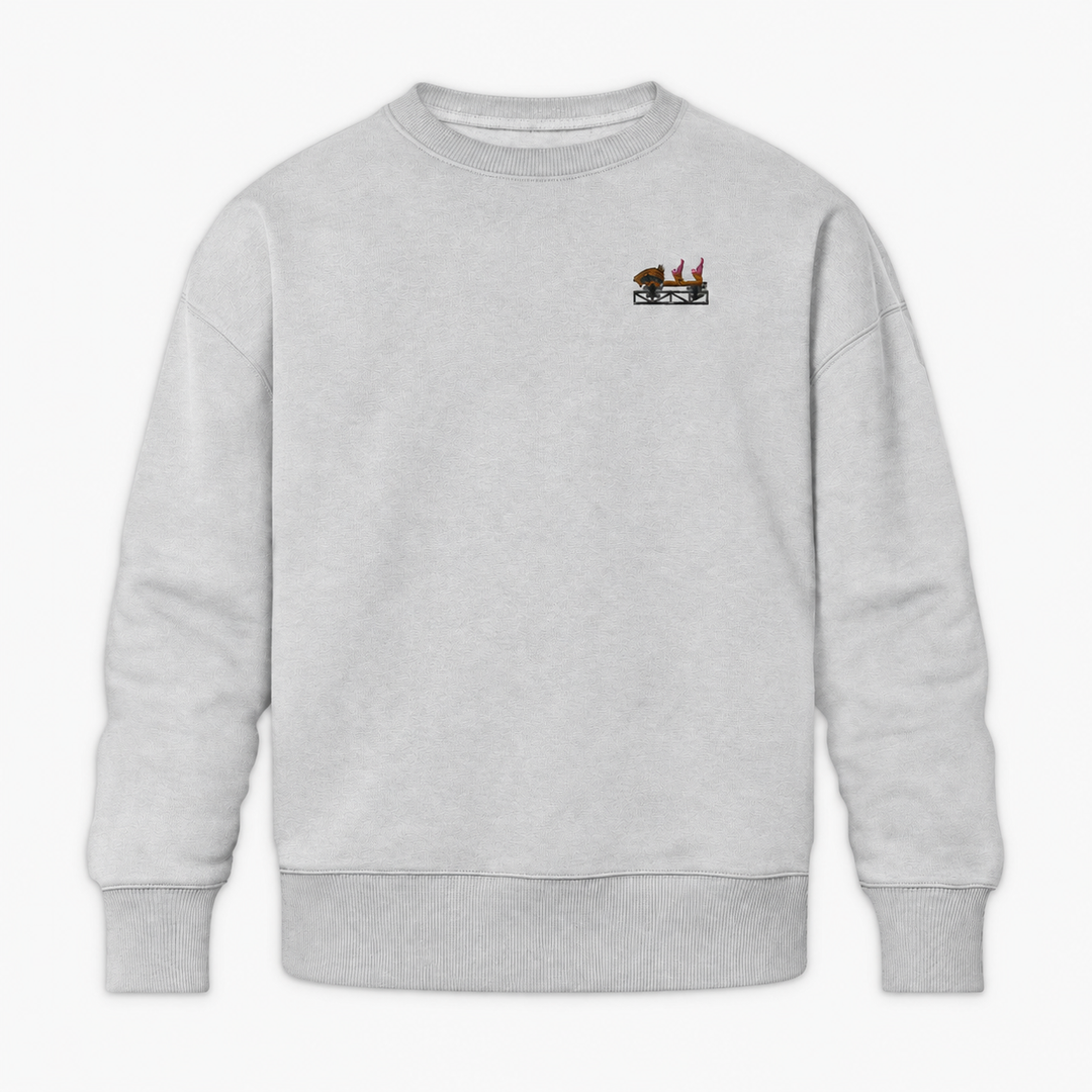 Multi Launch Coaster Brühl Frontcar Stick Sweatshirt – Grau meliert