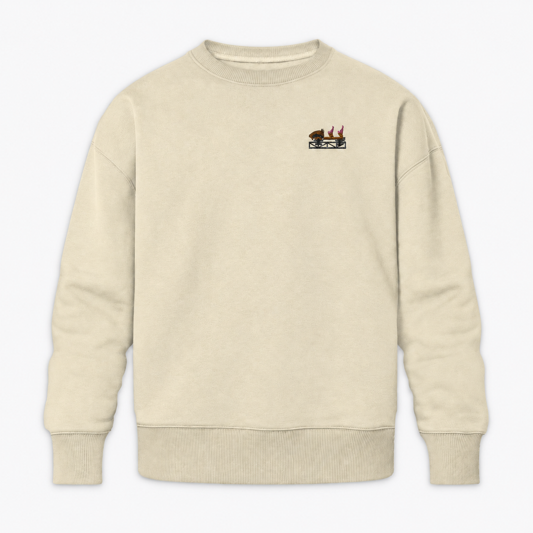 Multi Launch Coaster Brühl Frontcar Stick Sweatshirt – Natural Raw