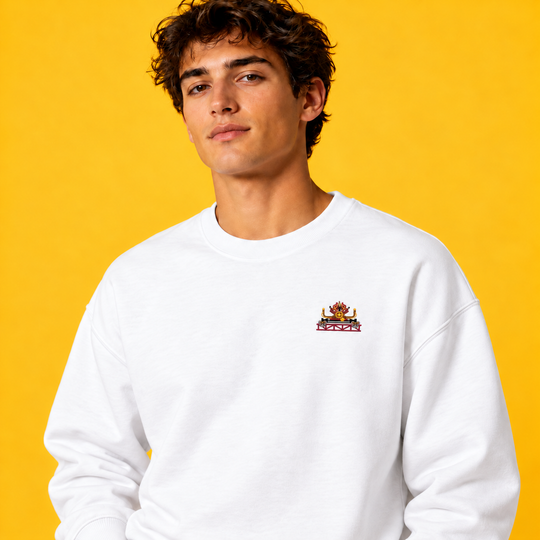Xtreme Spinning De Panne Frontcar Stick Sweatshirt – Weiß – Model
