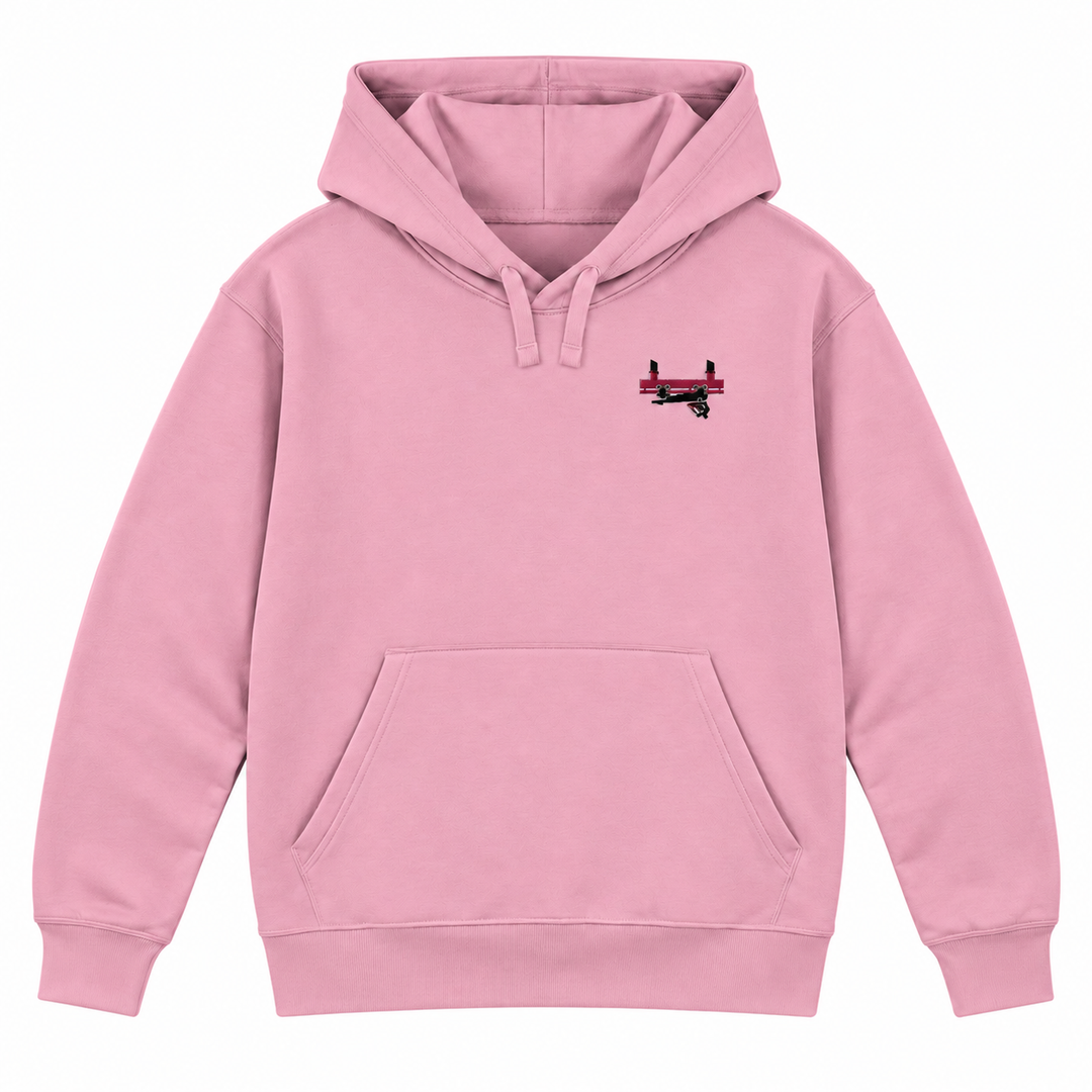 Flying Coaster Brühl Frontcar Stick Hoodie – Rosa