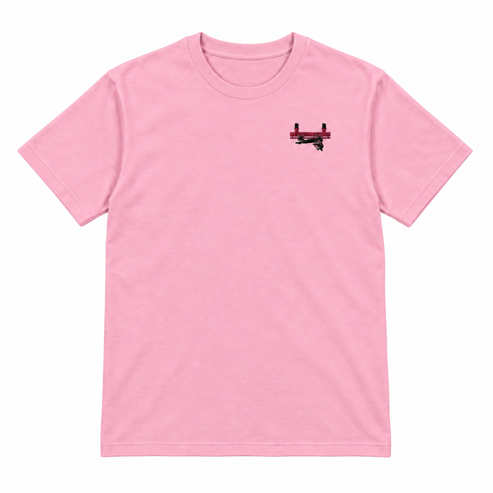 Flying Coaster Brühl Frontcar Stick T-Shirt – Rosa