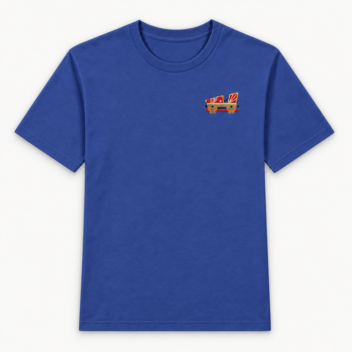 Indoor Coaster 2.0 Rust Frontcar – T-Shirt Königsblau