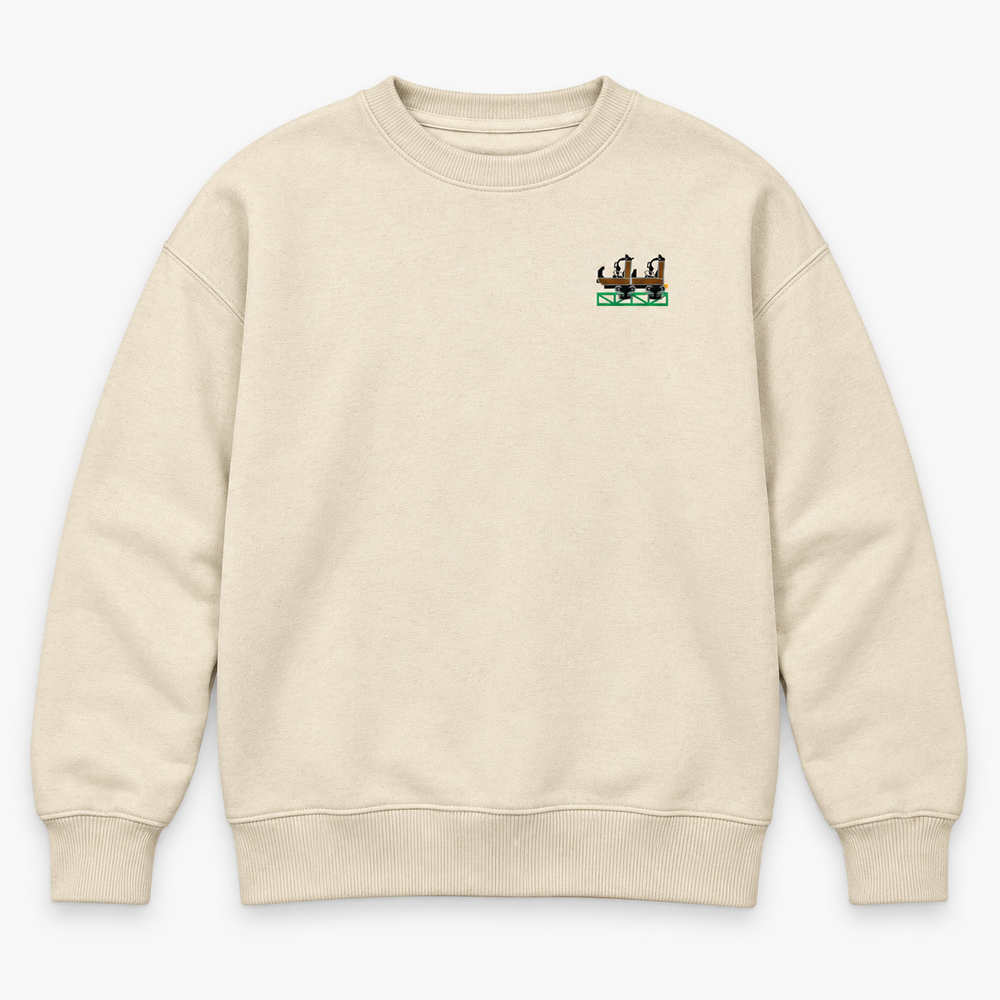 Launch Coaster Sierksdorf Frontcar Stick Sweatshirt – Natur, Vorderseite