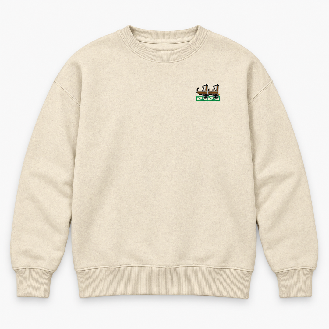 Launch Coaster Sierksdorf Frontcar Stick Sweatshirt – Natur, Vorderseite