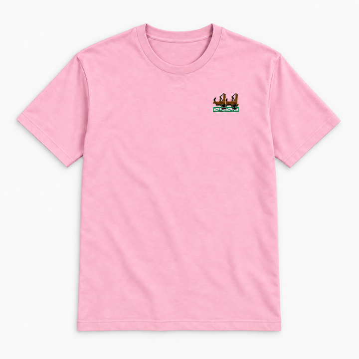 Launch Coaster Sierksdorf Frontcar Stick T-Shirt – rosa