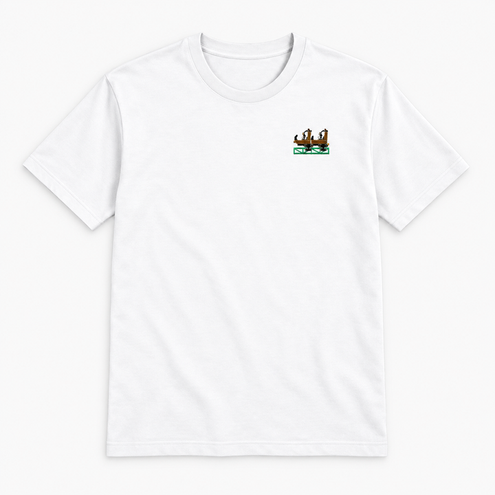 Launch Coaster Sierksdorf Frontcar Stick T-Shirt – weiss