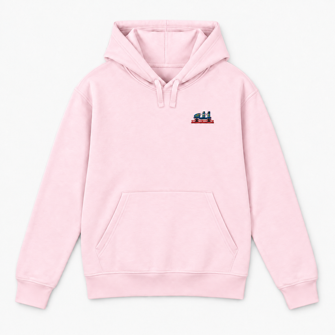 Olympia Frontcar Stick Hoodie – Rosa