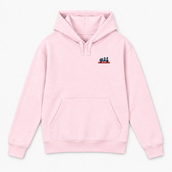 Olympia Frontcar Stick Hoodie – Rosa