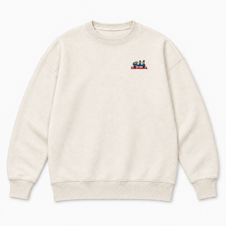 Olympia Frontcar Stick Sweatshirt – Natur