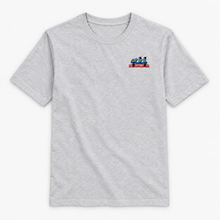 Olympia Frontcar Stick T-Shirt – Grau meliert