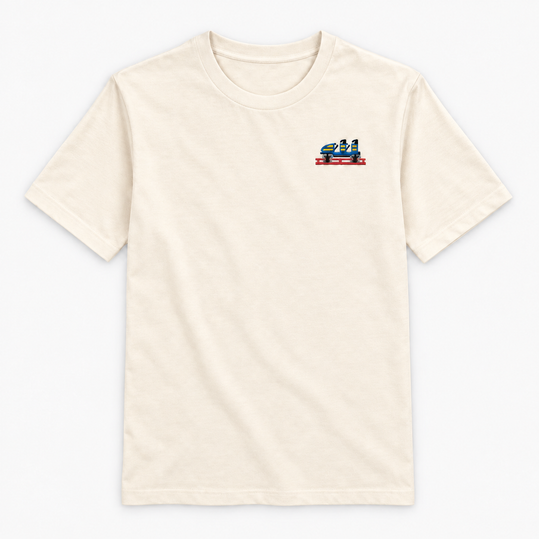 Olympia Frontcar Stick T-Shirt – Natur