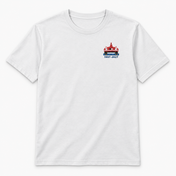 Spinning Coaster Rust Frontcar Stick T-Shirt in Grau meliert