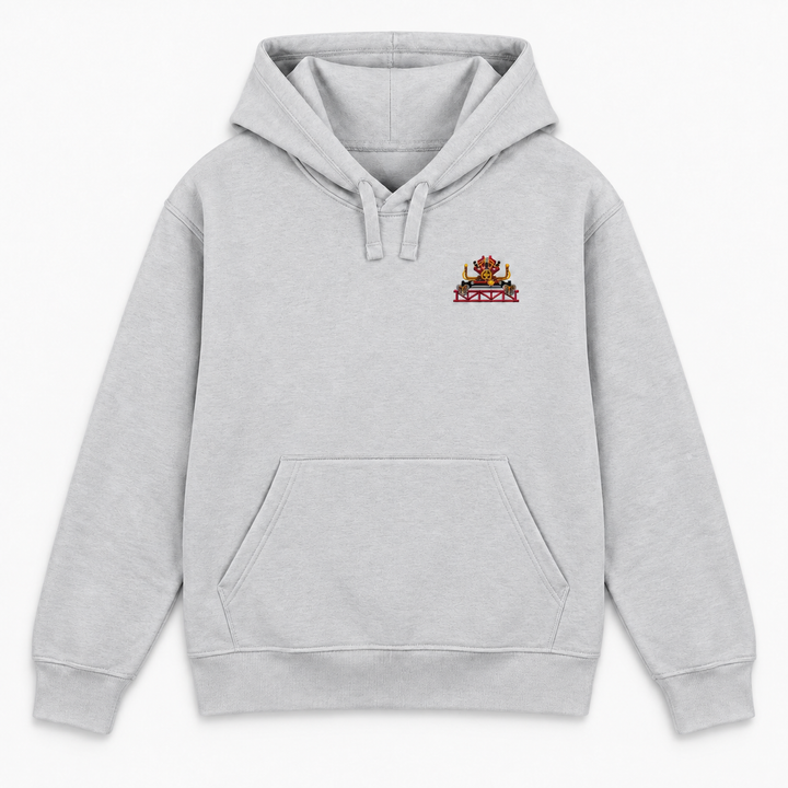 Xtreme Spinning De Panne Frontcar Stick Hoodie in Grau meliert