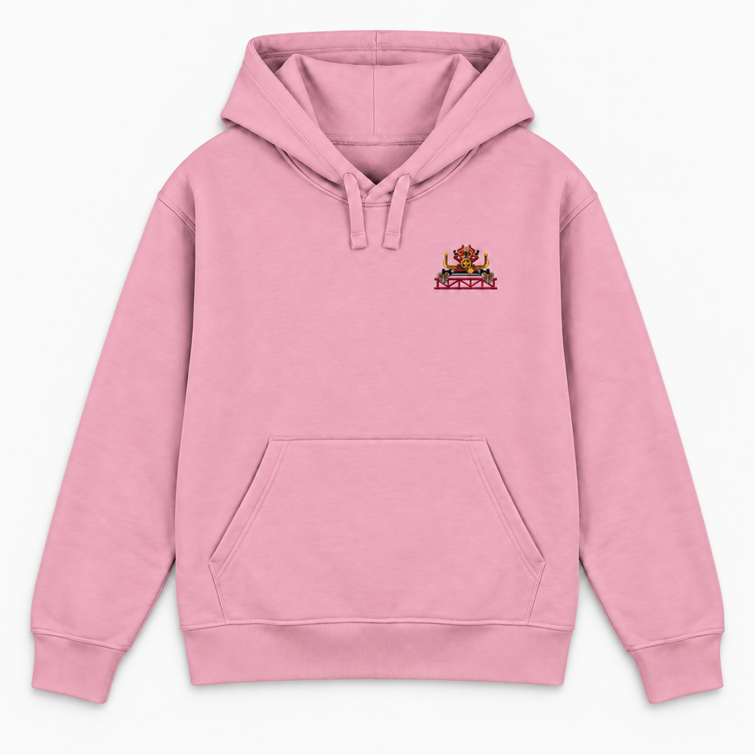 Xtreme Spinning De Panne Frontcar Stick Hoodie in Rosa