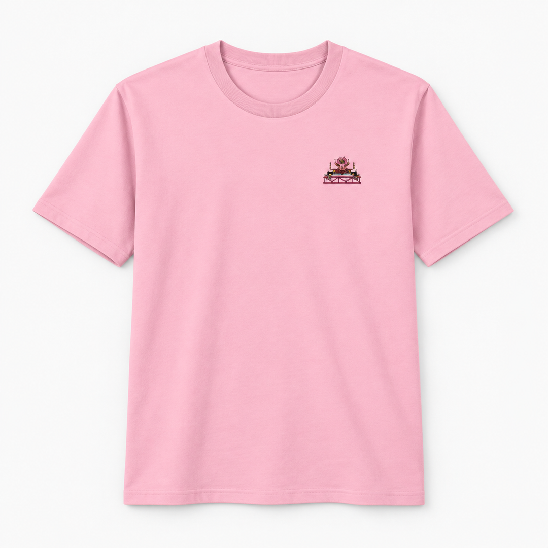 Xtreme Spinning De Panne Frontcar Stick T-Shirt in Cotton Pink