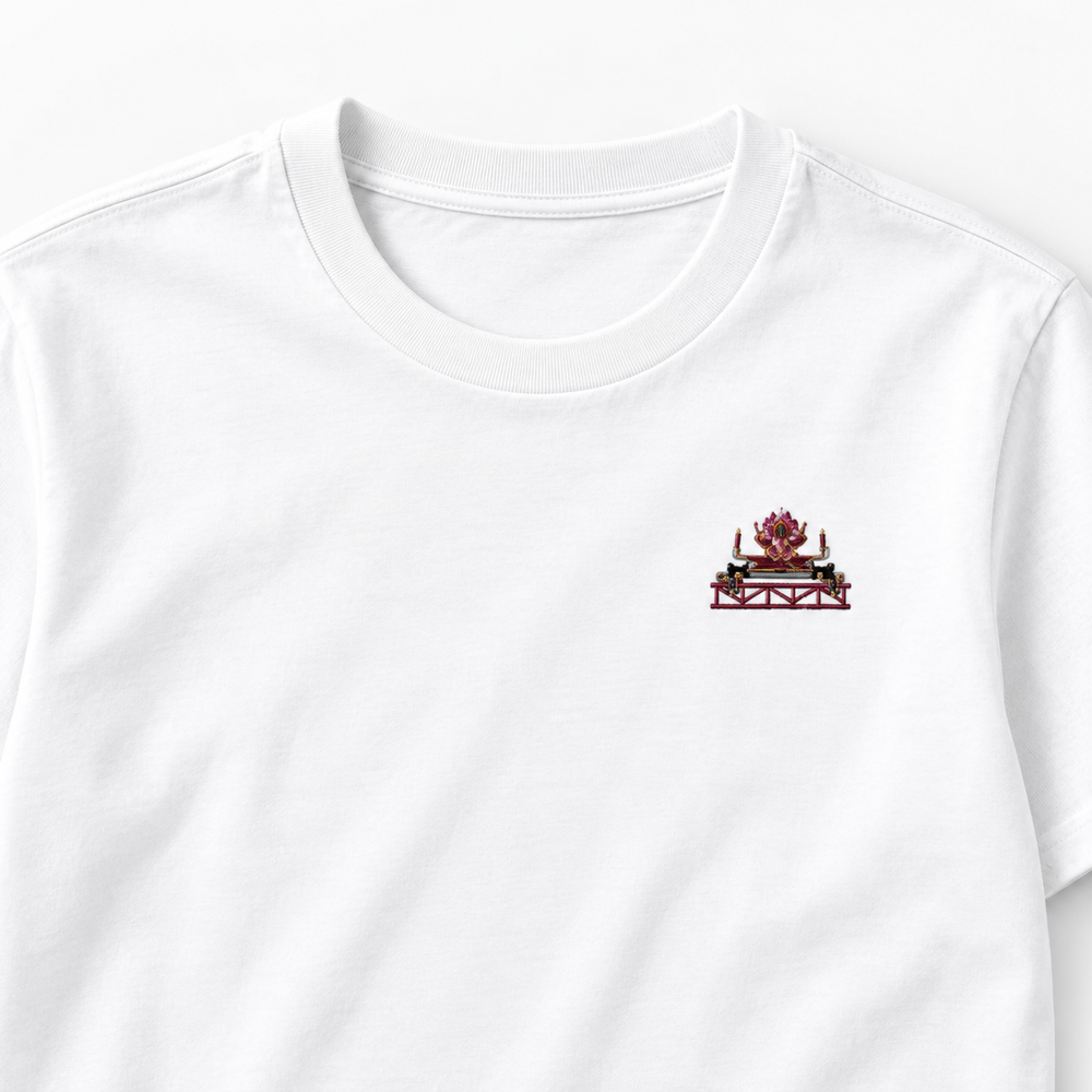 Xtreme Spinning De Panne Frontcar Stick T-Shirt Stickdetail