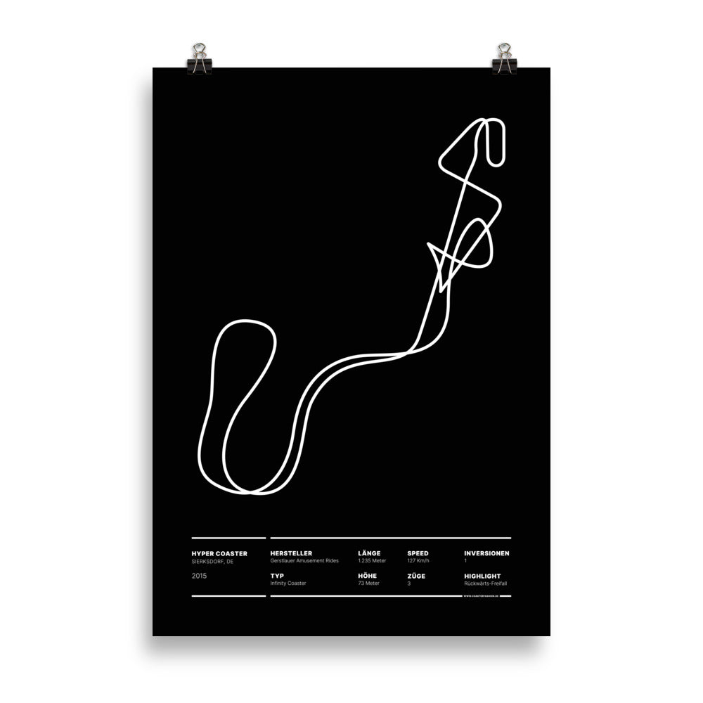 HYPER COASTER SIERKSDORF - Layout Poster